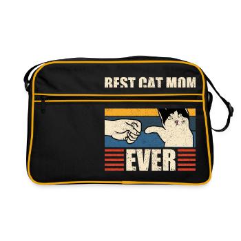Best Cat Mom Ever Best Cat Mom Kitten - Retro Bag - black/gold - Front
