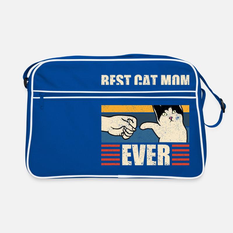Best Cat Mom Ever Beste Katzen Mama Mutter Kitten Retro Tasche