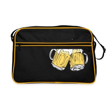 Beer Cheers - Retro Bag - black/gold - Front