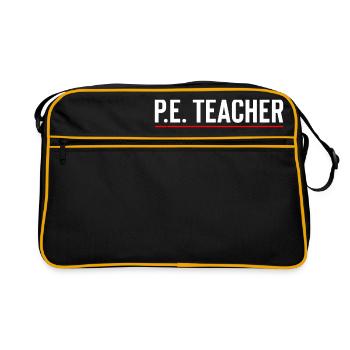 PE Teacher Definition - Retro Bag - black/gold - Front