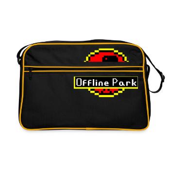 Hors ligne Park Dino Dinosaurs Internet Fossil Geek - Sac Retro - noir/or - Devant