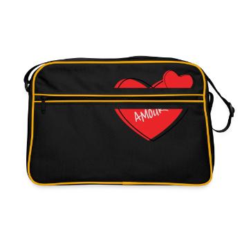 Mon amour - Retro Bag - black/gold - Front