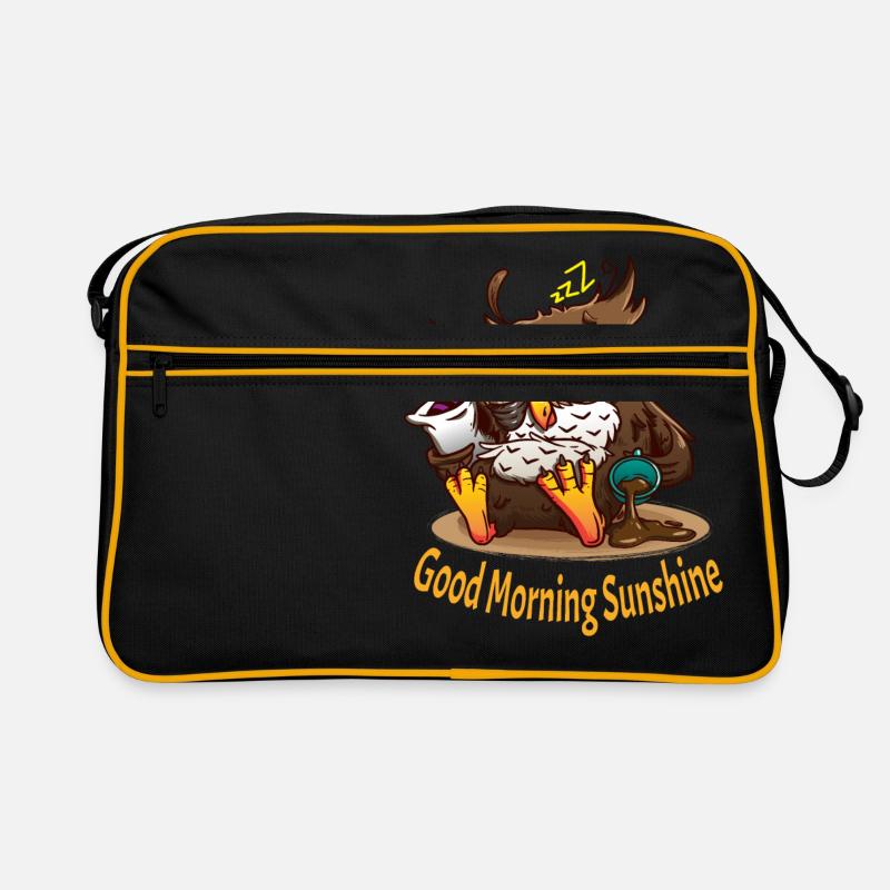 Good morning sunshine Design for a Coffe drinker - Retro Bag - black/gold