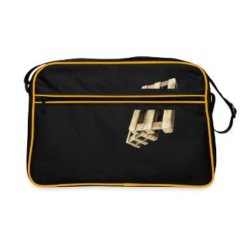 Subtle humor Stylish palettes - Retro Bag - black/gold - Front