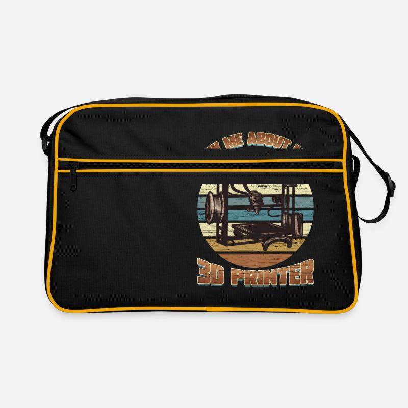 Imprimante 3D Nerd Imprimante 3D Retro Vintage Technology Sac Retro