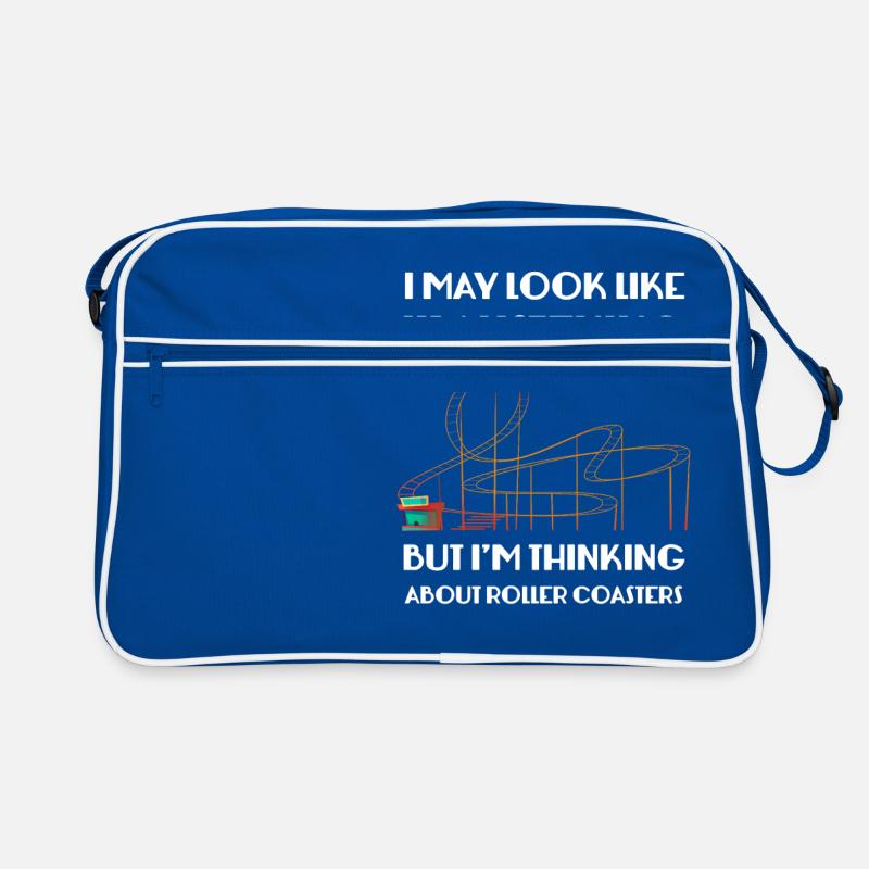 Achterbahn Roller Coaster Freizeitpark Rollercoast Retro Tasche