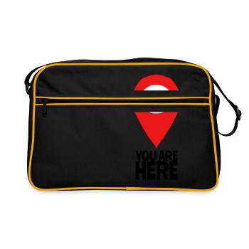 You are here - Retro Bag - black/gold - Front