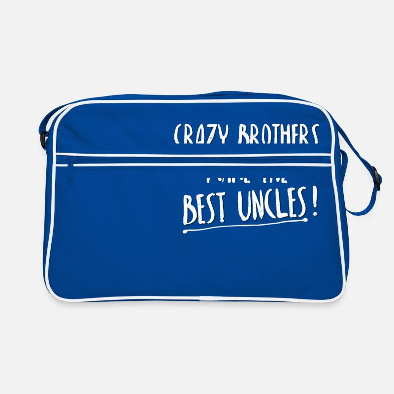 Crazy brothers make the best uncles cool uncle Retro Bag