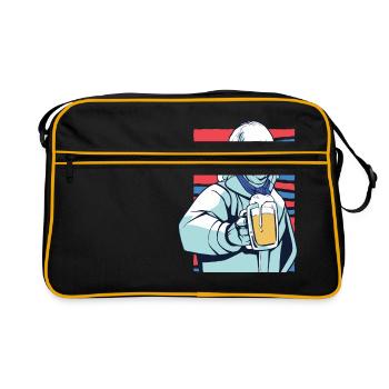 Benjamin Franklin US Beer US Flag Beer President - Retro Bag - black/gold - Front