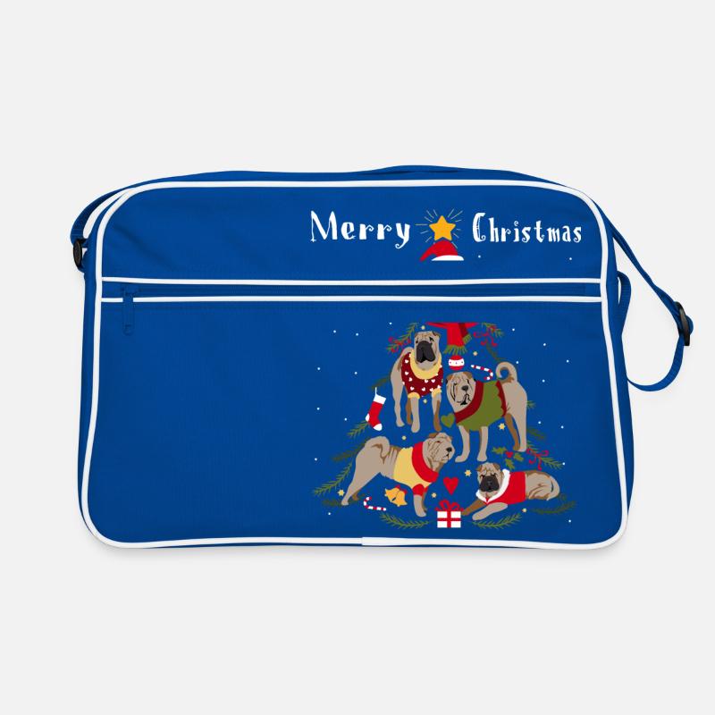 Chien Sapin de Noël Shar-Pei Noël Sac Retro