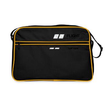 BOÎTE NOIRE - Enregistreur de bord - Ne pas ouvrir - Sac Retro - noir/or - Devant