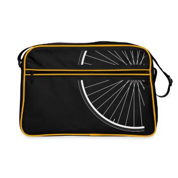 Découpe de pneu de vélo - Sac Retro - noir/or - Devant
