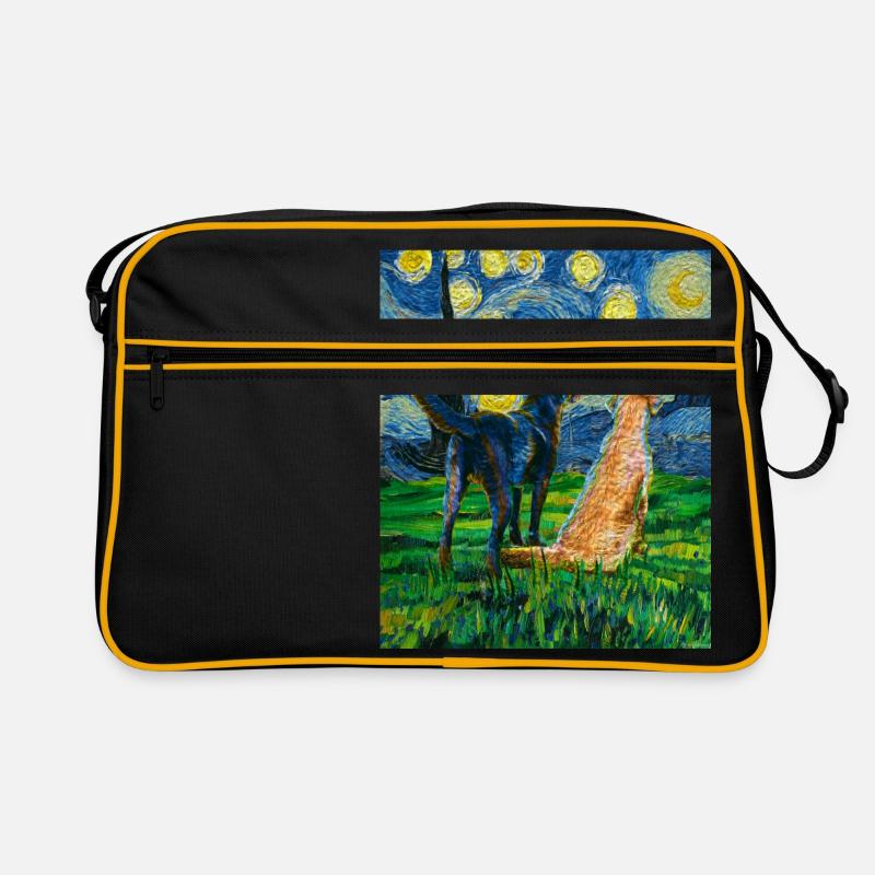 Gift for Labrador Retriever owners - Retro Bag - black/gold