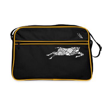 Gazelle Gazelle Floral Pattern - Sac Retro - noir/or - Devant