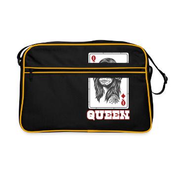 Queen Card Caro - Sac Retro - noir/or - Devant
