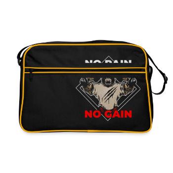 Salle de fitness gorille - Sac Retro - noir/or - Devant