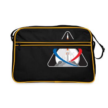 Mission d'exploration de la NASA Artemis Moon Space Rocket - Sac Retro - noir/or - Devant