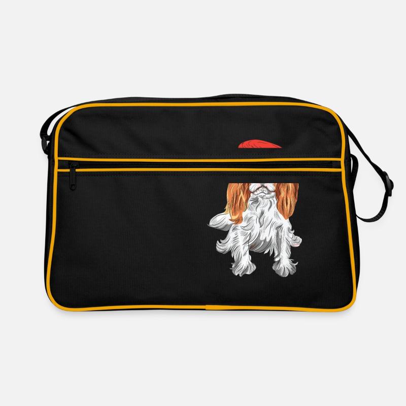 Cavalier King Hatted - Sac Retro - noir/or