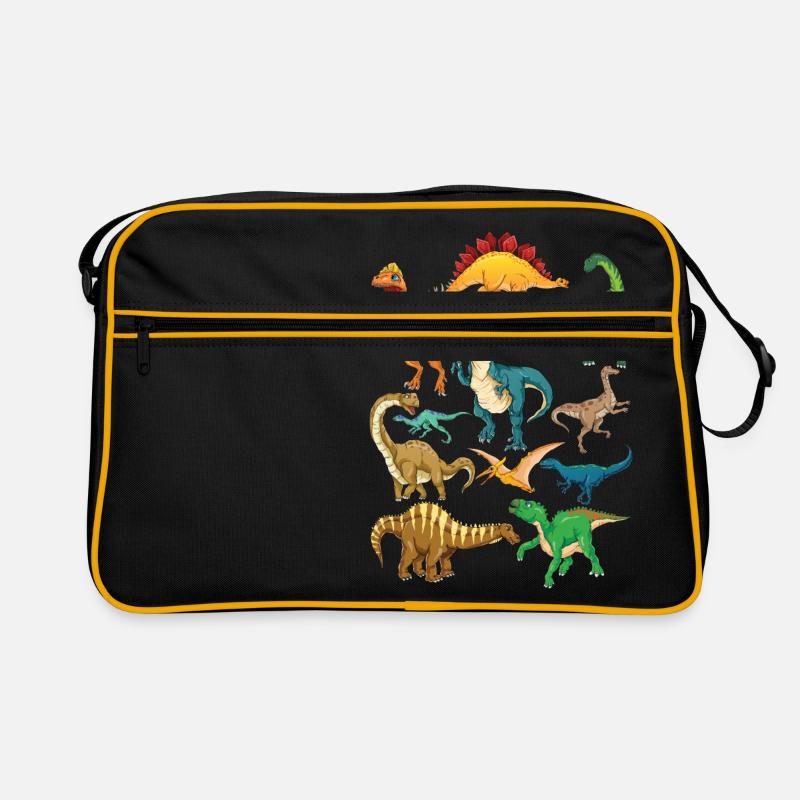 Dinosaur Types Graphics Dino T-Rex Boys Dinos Retro Bag