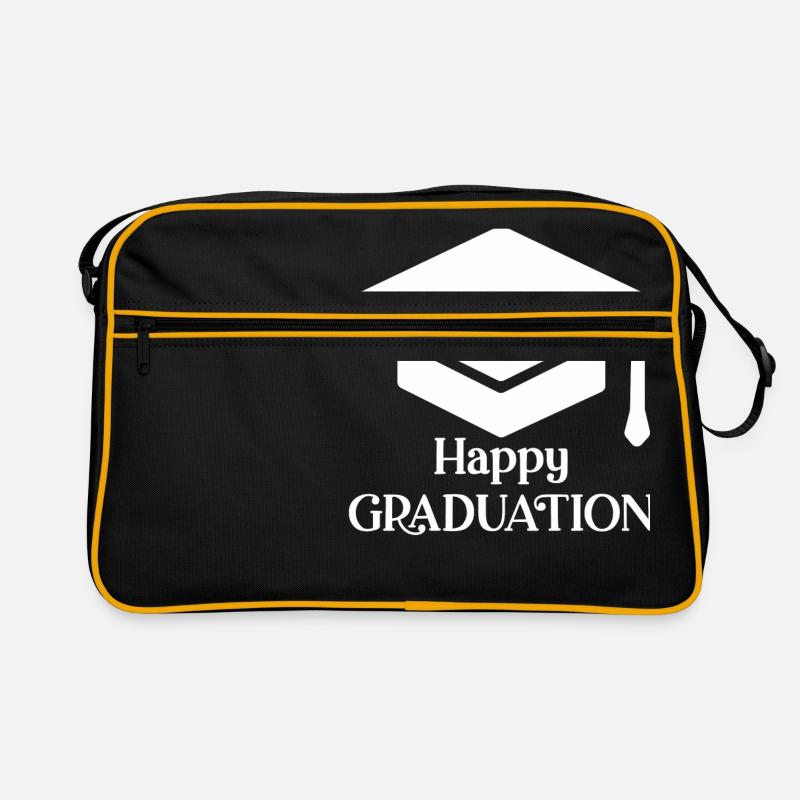 Glückwunsch zum Abschluss Retro Tasche
