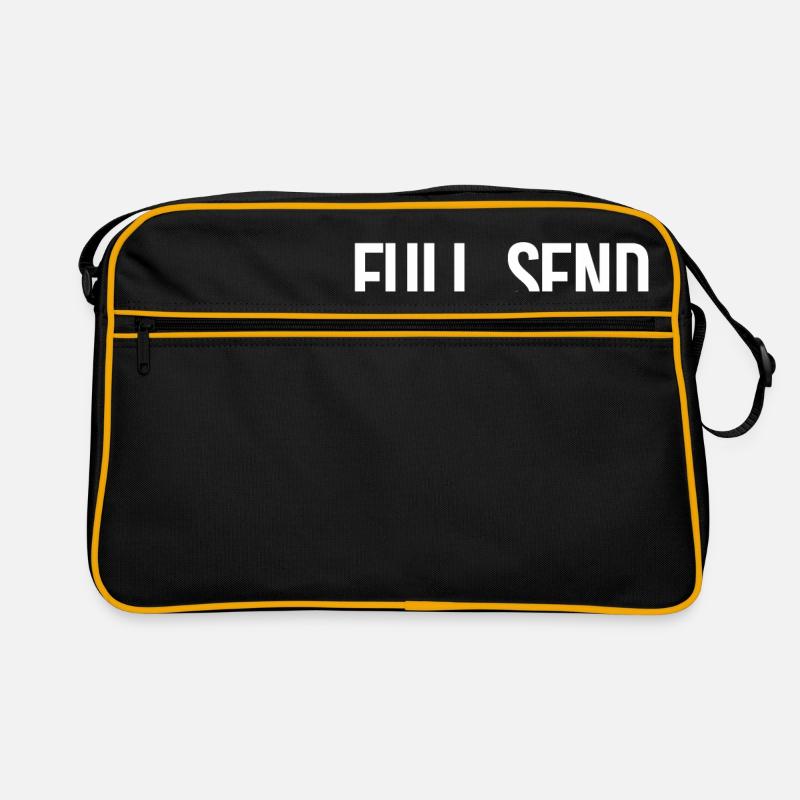 Funny Quote - Full Send No Half Sends Retro Bag
