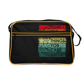 Fight For The Things You Care About RBG Ruth Bader - Sac Retro - noir/or - Devant