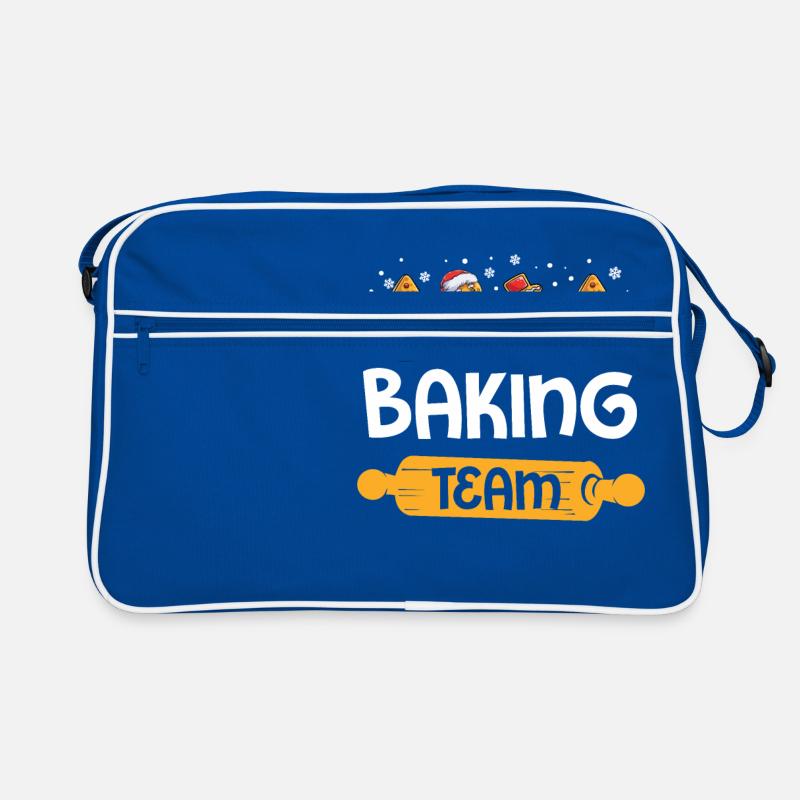 Back Team Bakers Christmas Baking Lebkuchen Plät Retro Bag