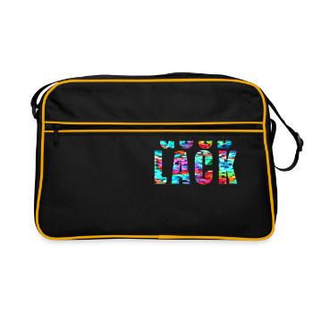 GOOD LACK -Painter Saying - Retro Bag - black/gold - Front