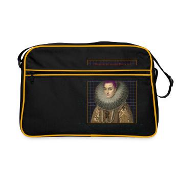 Punk Vintage - Retro Tasche - Schwarz/Gold - Vorne