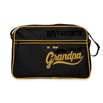 Grand-père - grand-père - Sac Retro - noir/or - Devant