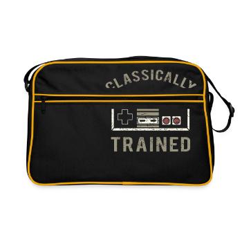 Classically Trained retrogaming video gamer - Retro Bag - black/gold - Front