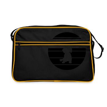 Teckel Teckel Teckel - Sac Retro - noir/or - Devant