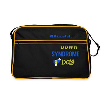 World Down Syndrome Day - Retro Bag - black/gold - Front