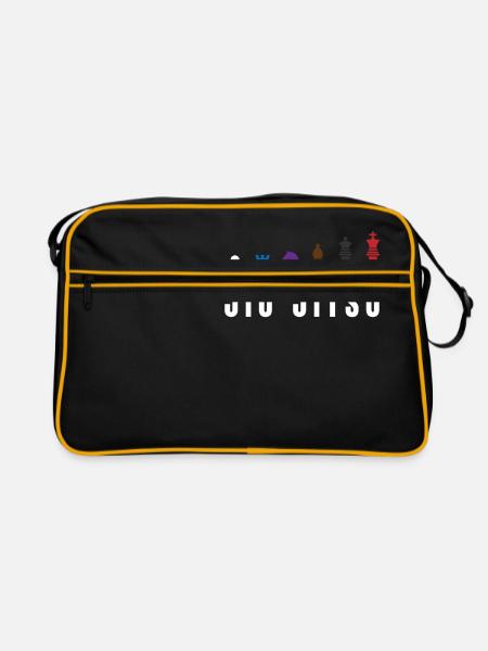 Formation de cadeau de Jiu Jitsu comme les échecs pour BJJ Grappli - Sac Retro - noir/or - Devant