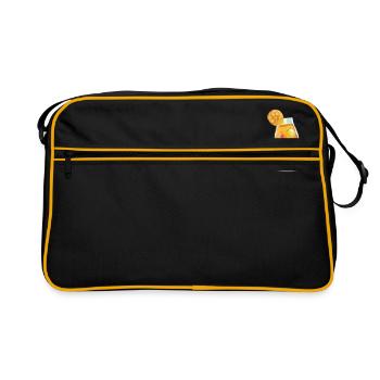 Boisson d'été alcoolisée Aperoliker Sprizz JGA - Sac Retro - noir/or - Devant