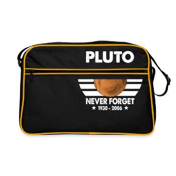 The Dwarf Planet In Solar System Never Forget 1930 - Retro Bag - black/gold - Front