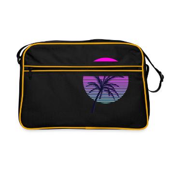 Palm tree - Retro Bag - black/gold - Front