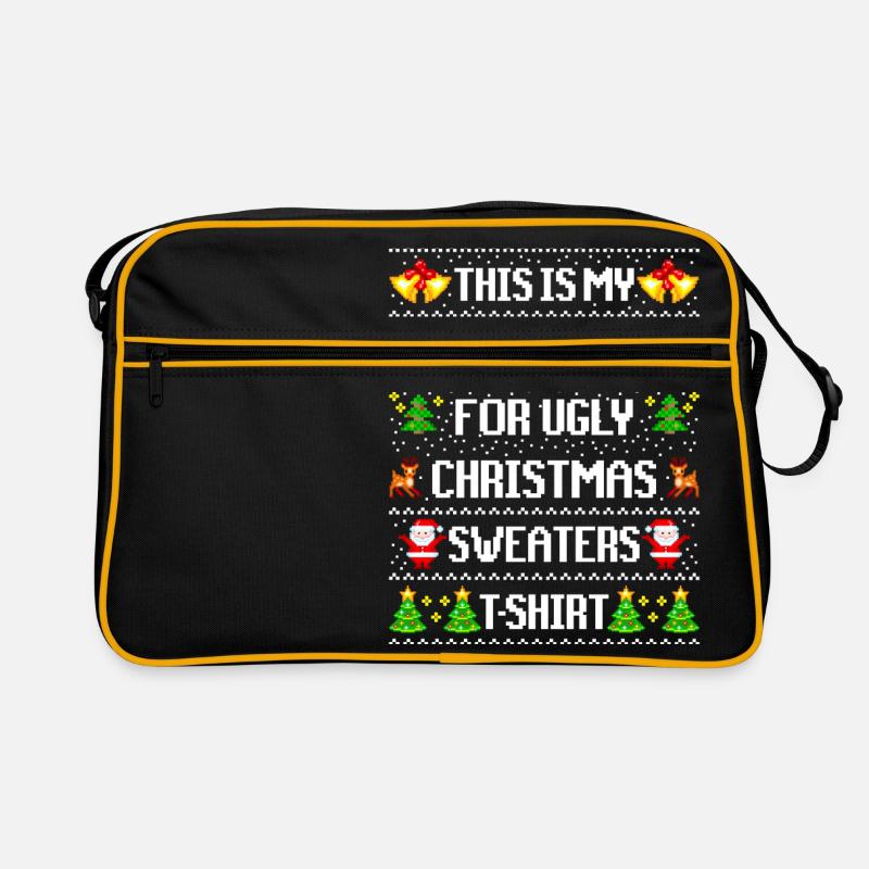 Hässlicher Pullover mit Weihnachtshumor Retro Tasche