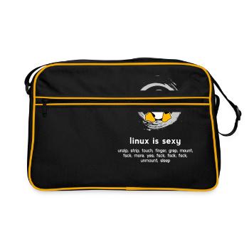 Computer Admin pc programmer code system humor - Retro Bag - black/gold - Front