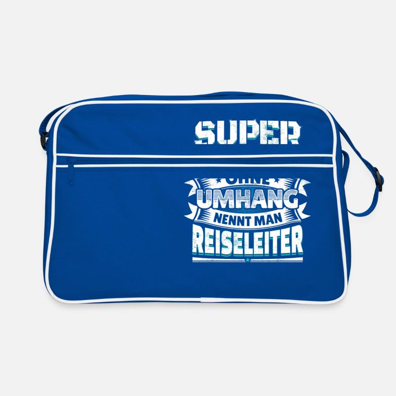 Superheld lustig Spruch Held Reiseleiter Geschenk Retro Tasche