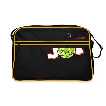 Joy For Christmas Ball For A Merry Christmas - Retro Bag - black/gold - Front