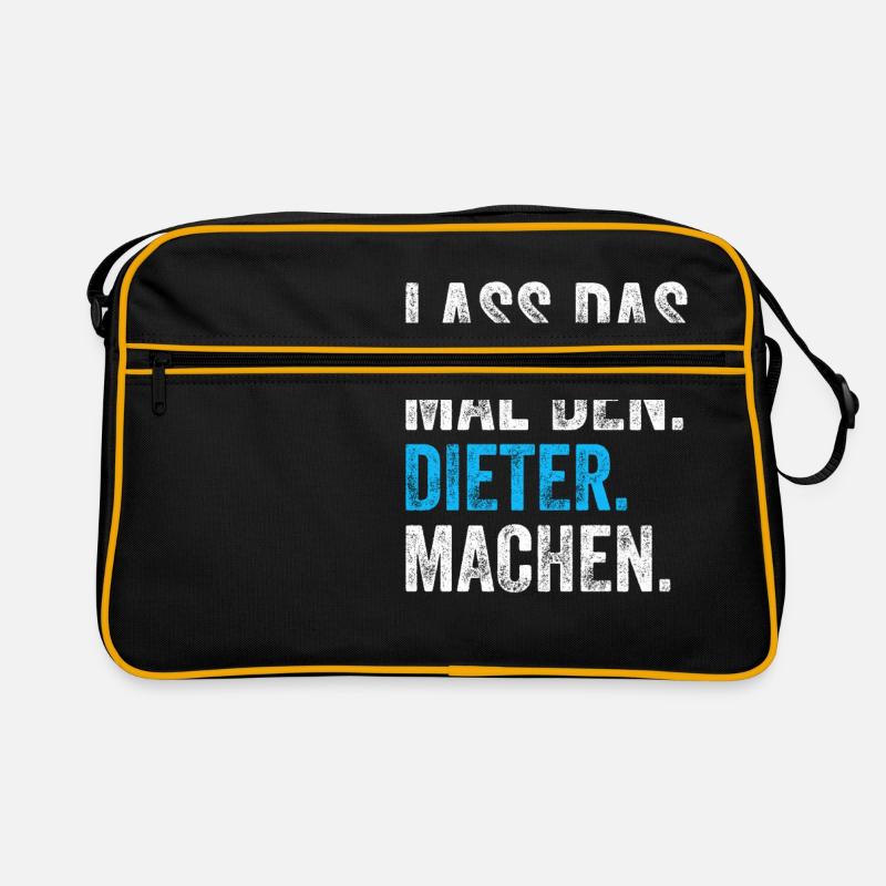Lass das mal den Dieter machen Name Retro Tasche