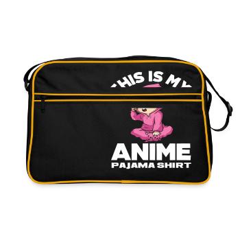 Anime Pyjama Chemise - Sac Retro - noir/or - Devant