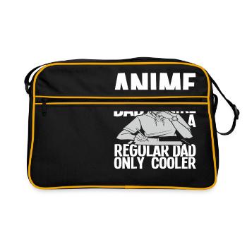 Anime Papa Père Cadeau - Sac Retro - noir/or - Devant