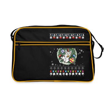 Décor de Noël pour chat - Sac Retro - noir/or - Devant