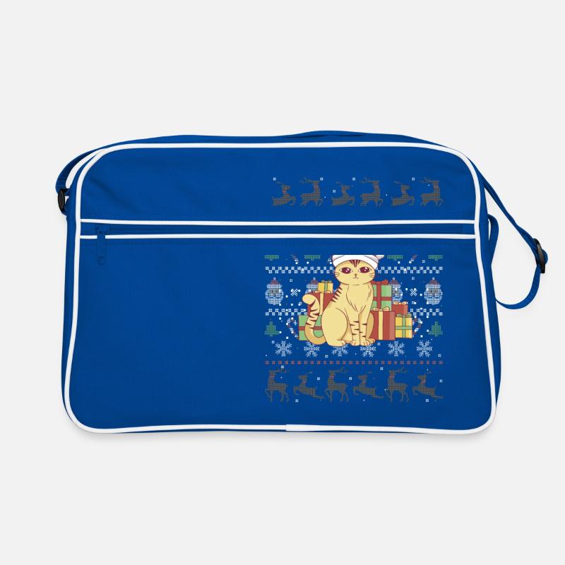 Mignon chat de Noël Sac Retro