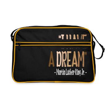 MARTIN LUTHER KING - Retro Bag - black/gold - Front