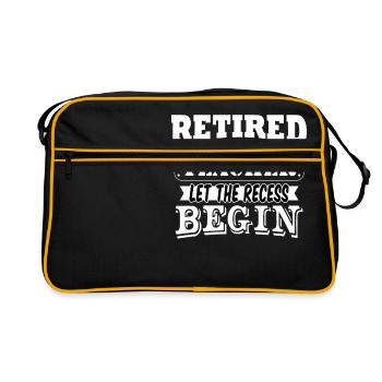 «Unsuccessful à la retraite laisse la récréation - Sac Retro - noir/or - Devant