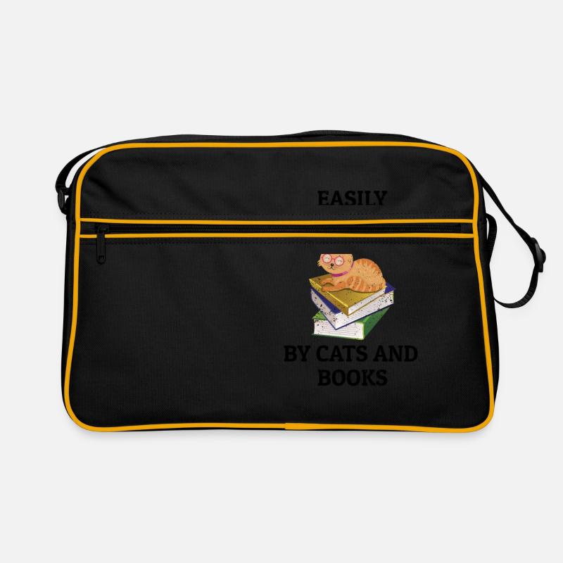 Books Book Stack Cat Retro Bag