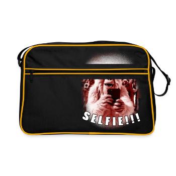 Selfie de Yéti - Sac Retro - noir/or - Devant